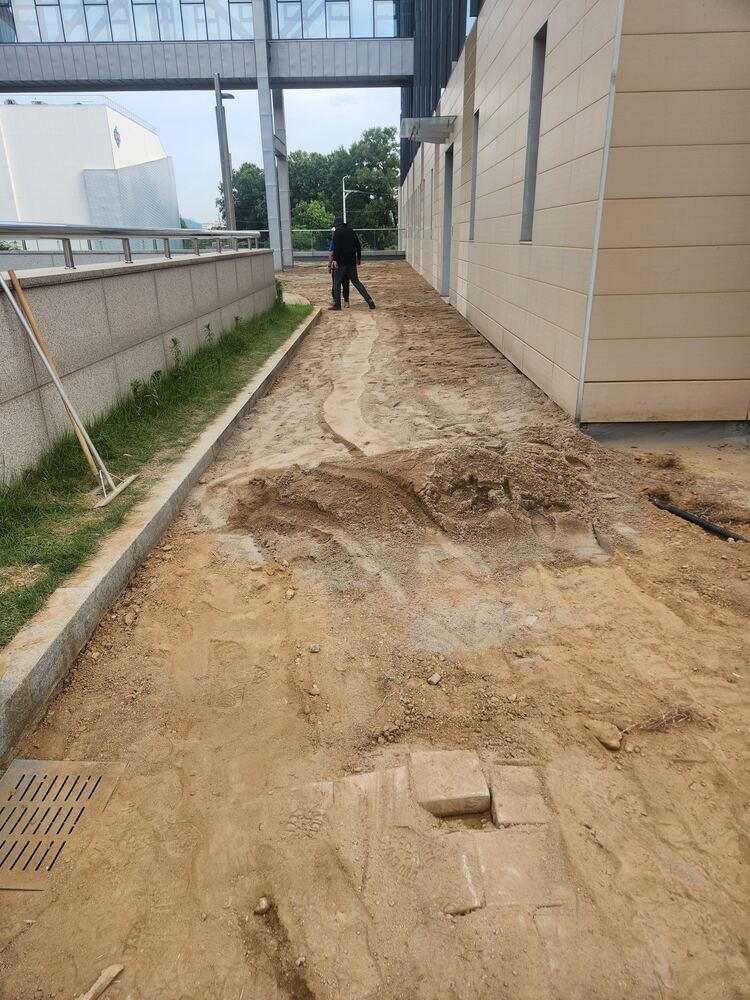배관 자재 준비 - 평택 원평동 트렌치공사